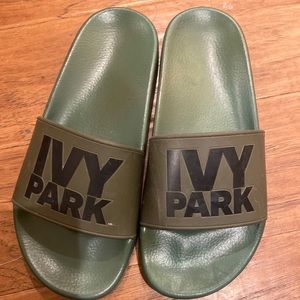 Hunter green ivy park slides